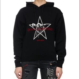 Alexander McQueen MCQ death metal hoodie xs